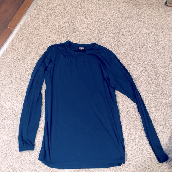 Patagonia Long-Sleeve tee, small, blue - Picture 1 of 2